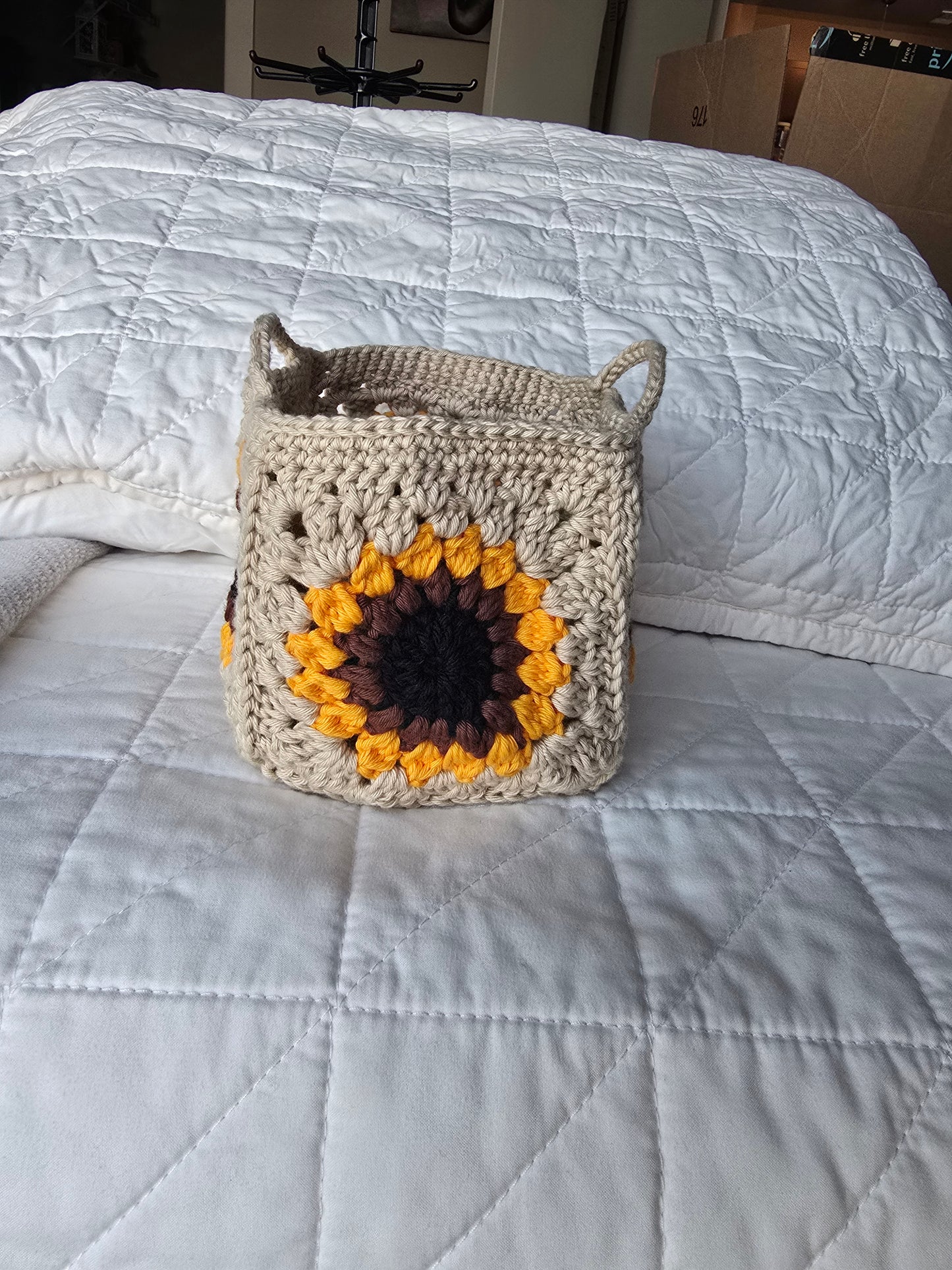 Sunflower basket