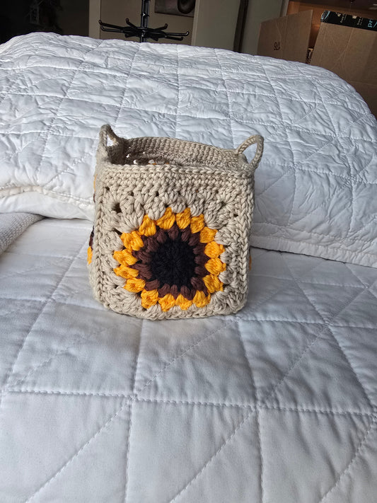 Sunflower basket